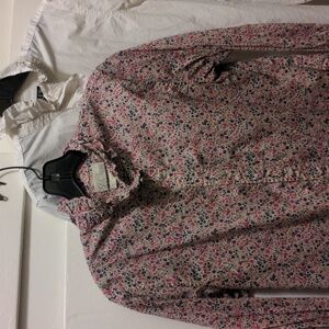 J.Crew rifle trim button down blouse